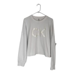 Calvin Klein Performance White Logo Sweatshirt – Size XXL – Pre-Owned